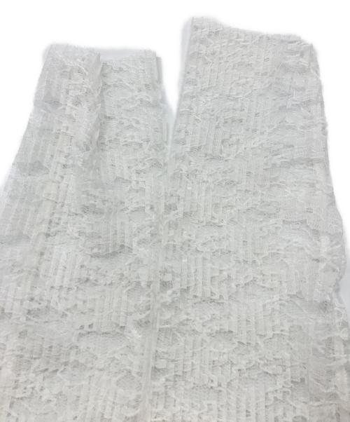 ELENDEEK（エレンディーク）ELENDEEK (エレンディーク) PLEATS LACE SH ホワイト サイズ:Freeの古着・服飾アイテム