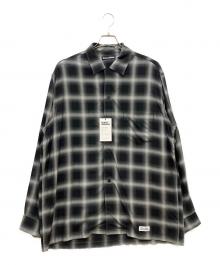 BLACK DESIGNS（ブラックデザイン）の古着「チェックシャツ」｜ブラック