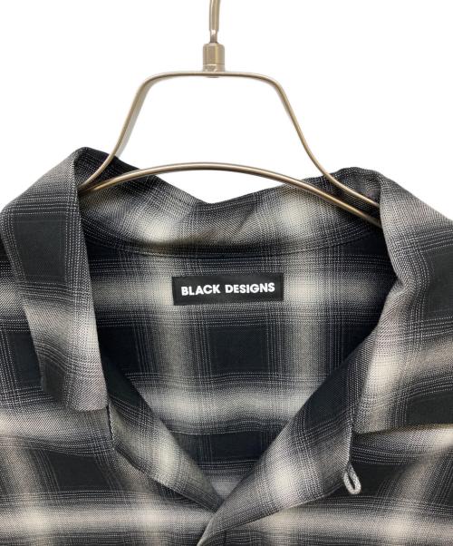 BLACK DESIGNS（ブラックデザイン）BLACK DESIGNS (ブラックデザイン) チェックシャツ ブラック サイズ:L 未使用品の古着・服飾アイテム
