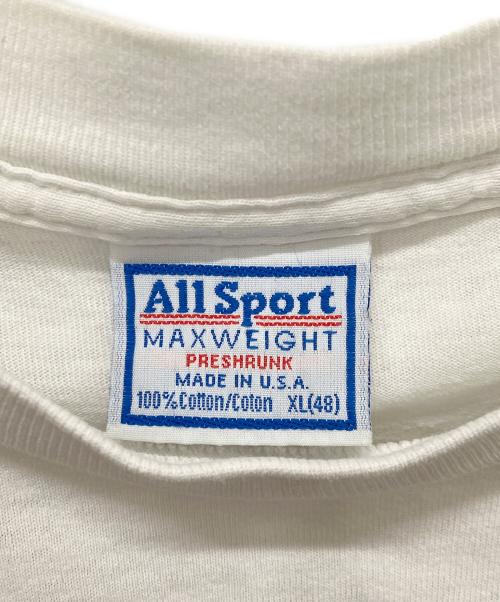 ALL SPORT（オールスポーツ）ALL SPORT (オールスポーツ) プリントTシャツ ホワイト サイズ:XLの古着・服飾アイテム