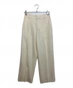 ADOREアドーア）の古着「ウールサキソニーパンツ」｜アイボリー