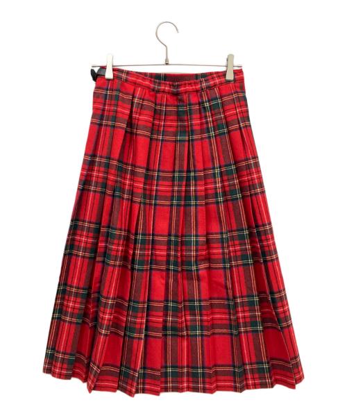 O'NEIL OF DUBLIN（オニールオブダブリン）O'NEIL OF DUBLIN (オニールオブダブリン) チェックキルトスカート レッド サイズ:38の古着・服飾アイテム