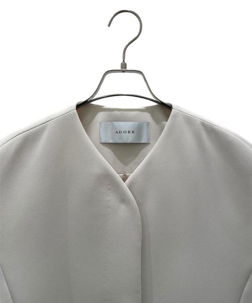 ADORE（アドーア）ADORE (アドーア) トリプルクロスジャケット アイボリー サイズ:38の古着・服飾アイテム