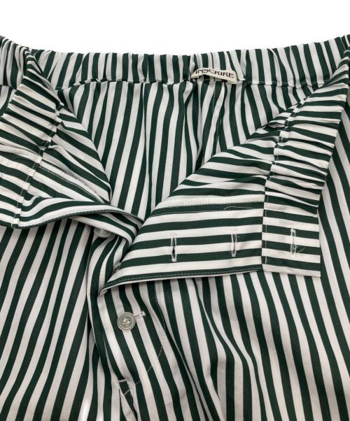 INSCRIRE（アンスクリア）INSCRIRE (アンスクリア) ストライプシャツセットアップ グリーン サイズ:36の古着・服飾アイテム