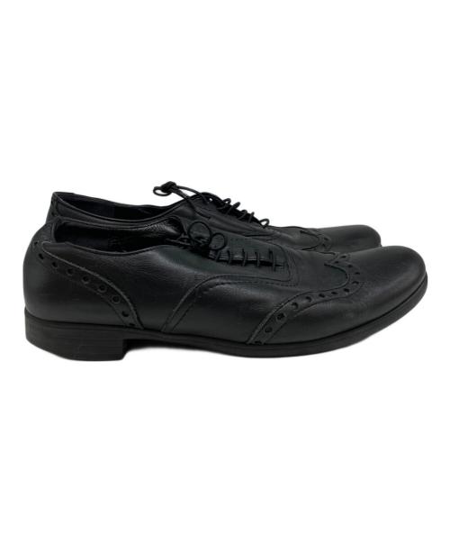 travel shoes by chausser（トラベルシューズバイショセ）travel shoes by chausser (トラベルシューズバイショセ) ウィングチップシューズ ブラック サイズ:39の古着・服飾アイテム