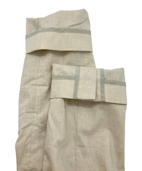 Noble（ノーブル）Noble (ノーブル) 麻ストレッチピークドラペルダブルジャケット アイボリー サイズ:38の古着・服飾アイテム