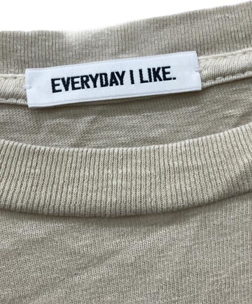 EVERYDAY I LIKE.（エヴリデイ アイ ライク）EVERYDAY I LIKE. (エヴリデイ アイ ライク) Relax T-shirt ベージュ サイズ:Freeの古着・服飾アイテム