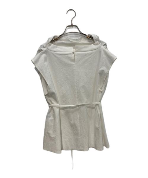 allureville（アルアバイル）allureville (アルアバイル) ドレープシャツプルオーバー ホワイト サイズ:2の古着・服飾アイテム