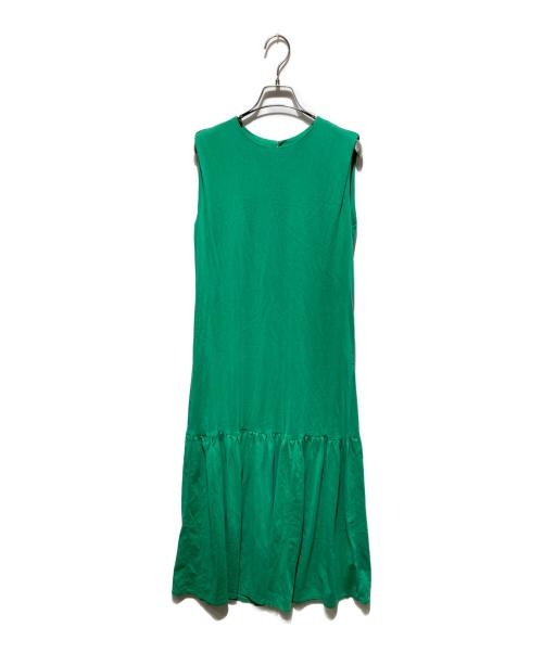 green label relaxing（グリーンレーベルリラクシング）green label relaxing (グリーンレーベルリラクシング) Aライン ティアード ワンピース グリーン サイズ:FREE 未使用品の古着・服飾アイテム