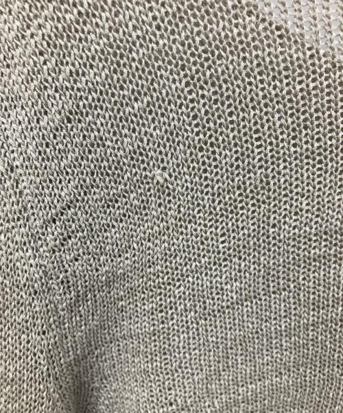 AMOMENTO（アモーメント）AMOMENTO (アモーメント) リネン混カーディガン オリーブの古着・服飾アイテム