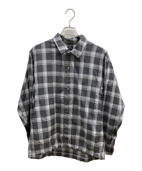 山と道（ヤマトミチ）山と道 (ヤマトミチ) メリノシャツコーチジャケット グレー サイズ:SIZE Mの古着・服飾アイテム