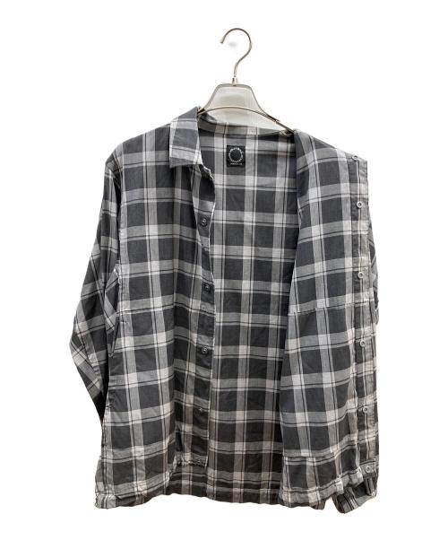 山と道（ヤマトミチ）山と道 (ヤマトミチ) メリノシャツコーチジャケット グレー サイズ:SIZE Mの古着・服飾アイテム