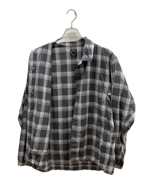 山と道（ヤマトミチ）山と道 (ヤマトミチ) メリノシャツコーチジャケット グレー サイズ:SIZE Mの古着・服飾アイテム