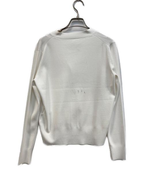 SOEJU（ソージュ）SOEJU (ソージュ) Vネックショートニットカーディガン ホワイト サイズ:FREEの古着・服飾アイテム