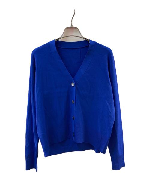 SOEJU（ソージュ）SOEJU (ソージュ) Vネックショートニットカーディガン ブルー サイズ:Fの古着・服飾アイテム