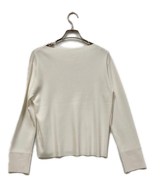 SOEJU（ソージュ）SOEJU (ソージュ) クルーネックニットプルオーバー ホワイト サイズ:Sの古着・服飾アイテム