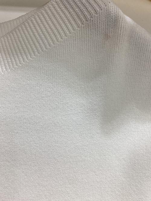 SOEJU（ソージュ）SOEJU (ソージュ) クルーネックニットプルオーバー ホワイト サイズ:Sの古着・服飾アイテム