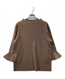 SOEJU（ソージュ）の古着「フレアスリーブニットプルオーバー」｜ブラウン