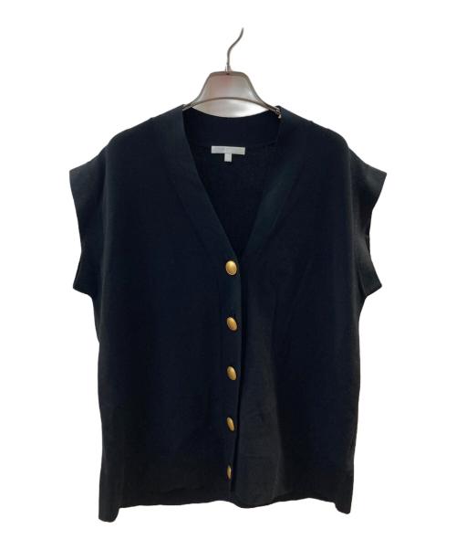 Drawing Numbers（ドローイングナンバーズ）Drawing Numbers (ドローイングナンバーズ) 片畦ニットベスト ブラック サイズ:38の古着・服飾アイテム