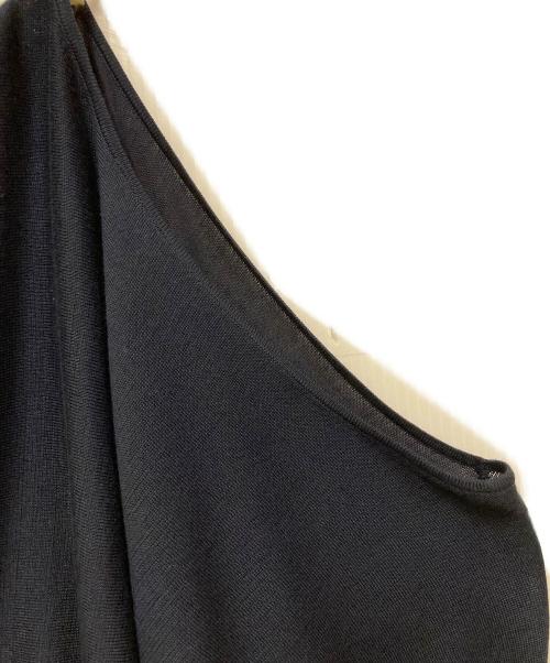SOEJU（ソージュ）SOEJU (ソージュ) シルクコットンボートネックニットプルオーバー ネイビー サイズ:Mの古着・服飾アイテム