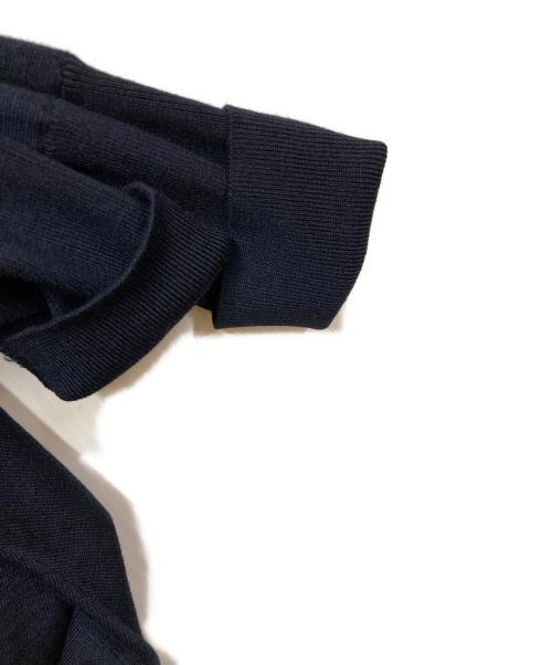 SOEJU（ソージュ）SOEJU (ソージュ) シルクコットンボートネックニットプルオーバー ネイビー サイズ:Mの古着・服飾アイテム