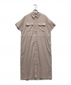 SOEJUソージュ）の古着「ロングシャツワンピース」｜ベージュ