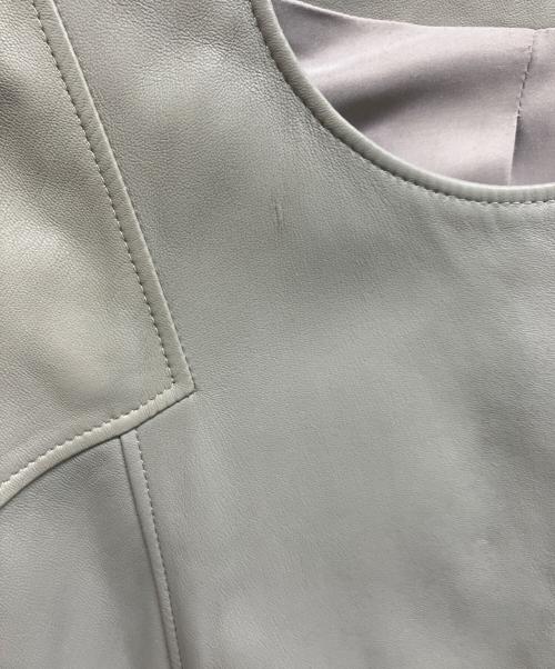 HELMUT LANG（ヘルムートラング）HELMUT LANG (ヘルムートラング) ラムレザージャケット ベージュ サイズ:Sの古着・服飾アイテム