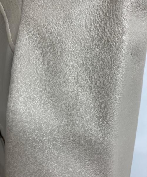 HELMUT LANG（ヘルムートラング）HELMUT LANG (ヘルムートラング) ラムレザージャケット ベージュ サイズ:Sの古着・服飾アイテム