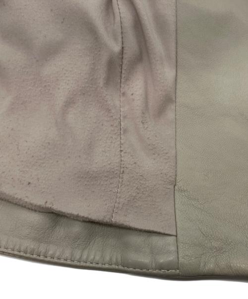 HELMUT LANG（ヘルムートラング）HELMUT LANG (ヘルムートラング) ラムレザージャケット ベージュ サイズ:Sの古着・服飾アイテム