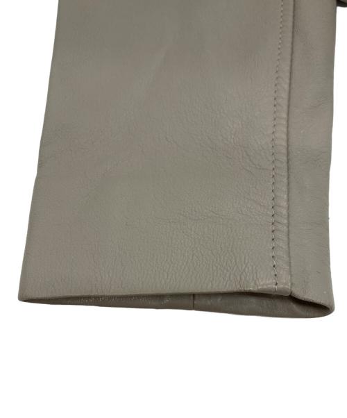 HELMUT LANG（ヘルムートラング）HELMUT LANG (ヘルムートラング) ラムレザージャケット ベージュ サイズ:Sの古着・服飾アイテム