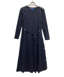 BLUE LABEL CRESTBRIDGE（ブルーレーベルクレストブリッジ）の古着「長袖ワンピース」｜ネイビー