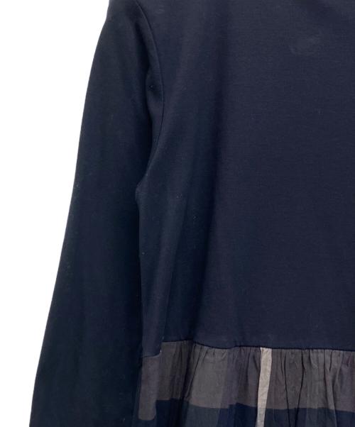 BLUE LABEL CRESTBRIDGE（ブルーレーベルクレストブリッジ）BLUE LABEL CRESTBRIDGE (ブルーレーベルクレストブリッジ) 長袖ワンピース ネイビー サイズ:36の古着・服飾アイテム