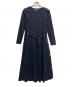 BLUE LABEL CRESTBRIDGE（ブルーレーベルクレストブリッジ）の古着「長袖ワンピース」｜ネイビー