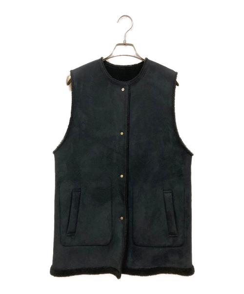 JOURNAL STANDARD（ジャーナルスタンダード）JOURNAL STANDARD (ジャーナルスタンダード) フェイクムートンリバーシブルベスト ブラック サイズ:SIZE Freeの古着・服飾アイテム