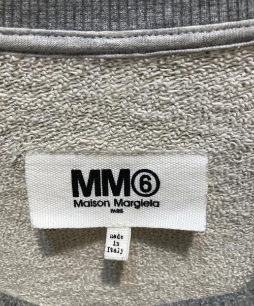 MM6 Maison Margiela（エムエムシックスメゾンマルジェラ）MM6 Maison Margiela (エムエムシックスメゾンマルジェラ) 騙し絵ロングスウェット グレー サイズ:Sの古着・服飾アイテム