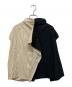 MM6 Maison Margiela (エムエムシックスメゾンマルジェラ) ノースリーブ切替ブラウス ブラック×ベージュ サイズ:42：4000円