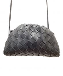 BOTTEGA VENETA（ボッテガベネタ）の古着「がま口ショルダーバッグ」｜ブラック