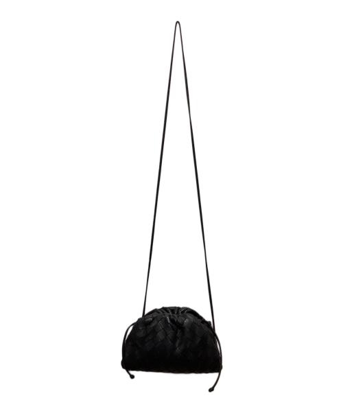 BOTTEGA VENETA（ボッテガベネタ）BOTTEGA VENETA (ボッテガベネタ) がま口ショルダーバッグ ブラックの古着・服飾アイテム