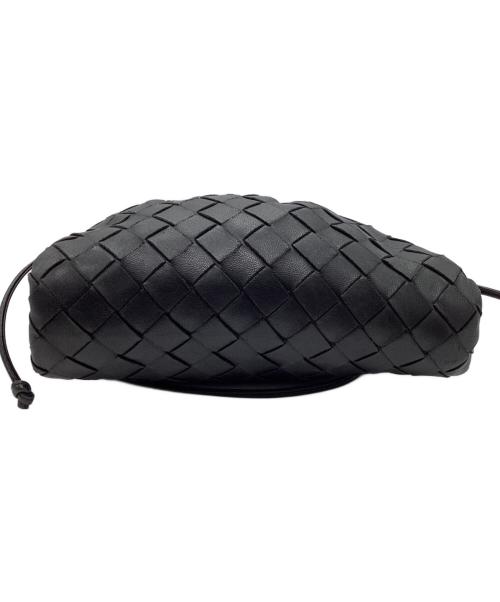 BOTTEGA VENETA（ボッテガベネタ）BOTTEGA VENETA (ボッテガベネタ) がま口ショルダーバッグ ブラックの古着・服飾アイテム