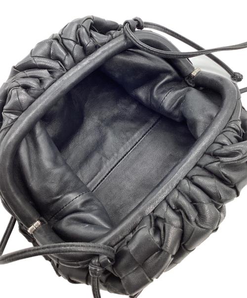 BOTTEGA VENETA（ボッテガベネタ）BOTTEGA VENETA (ボッテガベネタ) がま口ショルダーバッグ ブラックの古着・服飾アイテム
