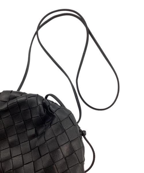BOTTEGA VENETA（ボッテガベネタ）BOTTEGA VENETA (ボッテガベネタ) がま口ショルダーバッグ ブラックの古着・服飾アイテム