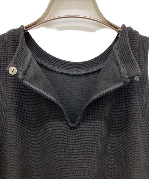 anuans（アニュアンス）anuans (アニュアンス) テクスチャーカットワンピース ブラック サイズ:Mの古着・服飾アイテム
