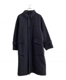 SEESET（シーセット）の古着「ステンカラーコート」｜ネイビー