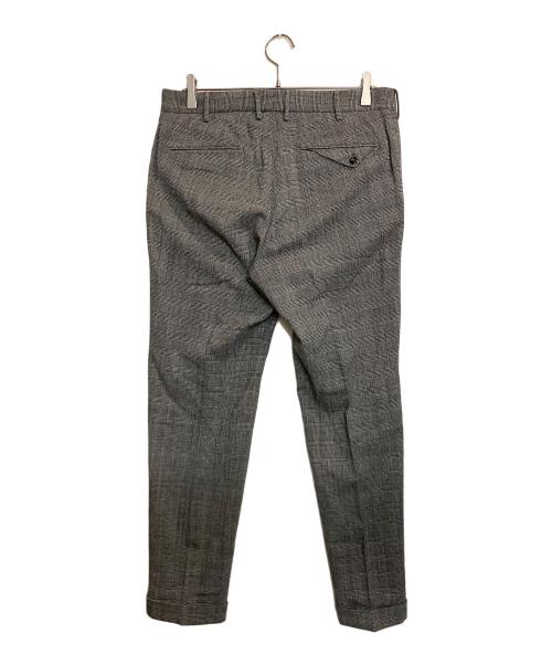 INCOTEX（インコテックス）INCOTEX (インコテックス) テーパードフィットチェックパンツ グレー サイズ:48の古着・服飾アイテム