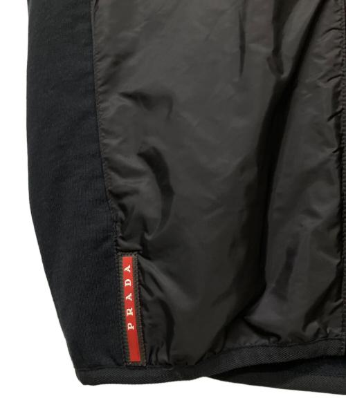 PRADA（プラダ）PRADA (プラダ) フーデットベスト ブラック サイズ:Lの古着・服飾アイテム