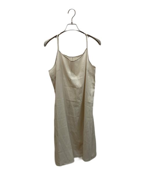 23区（ニジュウサンク）23区 (ニジュウサンク) Pilatプリント タック ワンピース イエロー サイズ:46の古着・服飾アイテム