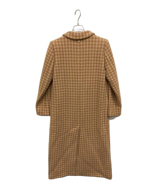 TWIN-SET（ツインセット）TWIN-SET (ツインセット) 千鳥柄コート ブラウン サイズ:42の古着・服飾アイテム
