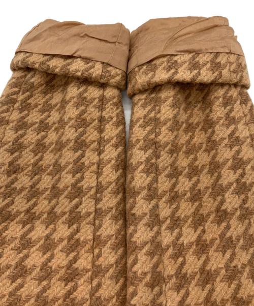 TWIN-SET（ツインセット）TWIN-SET (ツインセット) 千鳥柄コート ブラウン サイズ:42の古着・服飾アイテム