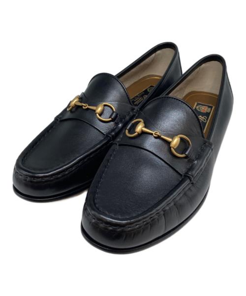 GUCCI（グッチ）GUCCI (グッチ) ビットローファー ブラック サイズ:24.5の古着・服飾アイテム