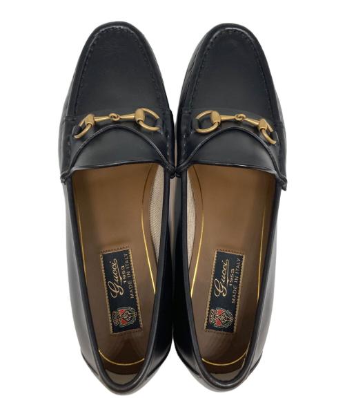 GUCCI（グッチ）GUCCI (グッチ) ビットローファー ブラック サイズ:24.5の古着・服飾アイテム